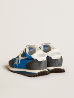 Marathon with blue nylon upper and white star