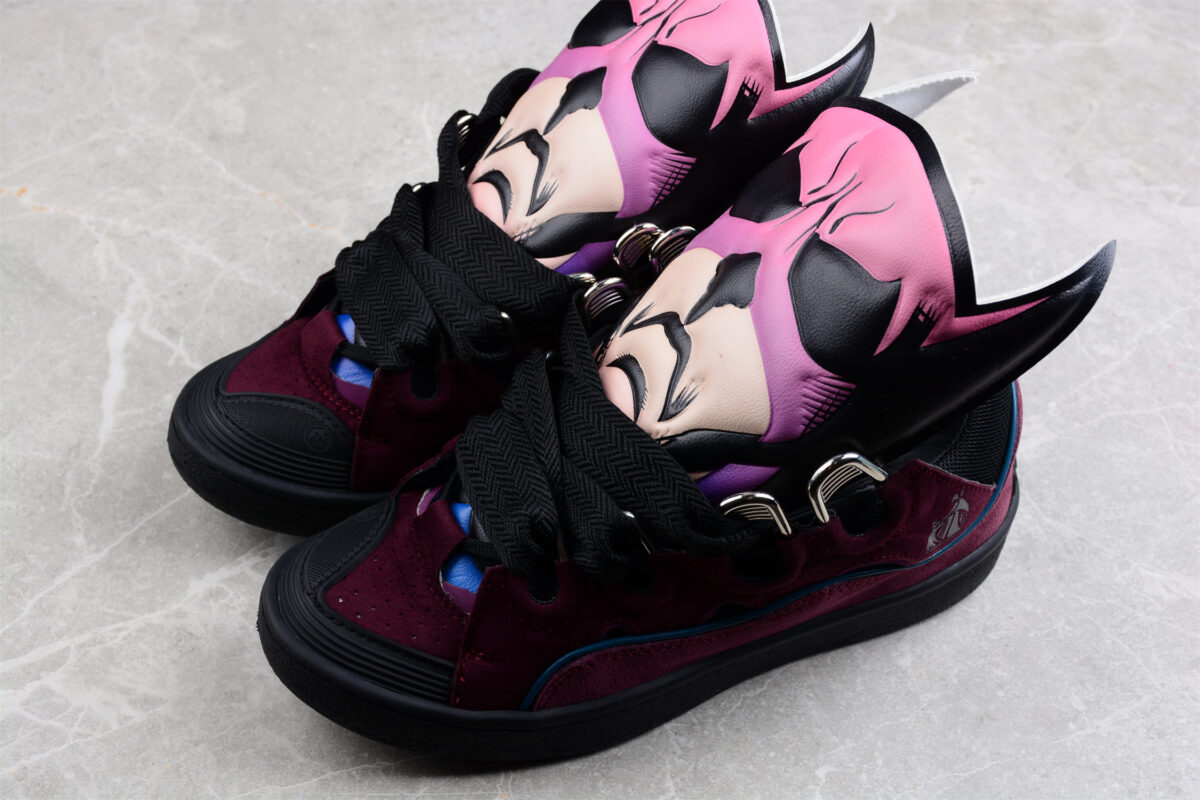 Lanvin Curb Cartoon Sports Sneaker Purple Shoes