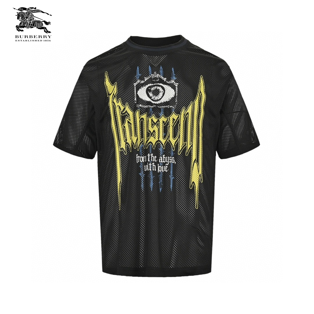 24ss Mesh Gothic Logo T-Shirt