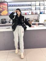 23FW Buckle Embroidery Logo Pants