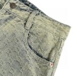 22ss Full Logo Wash Denim Short