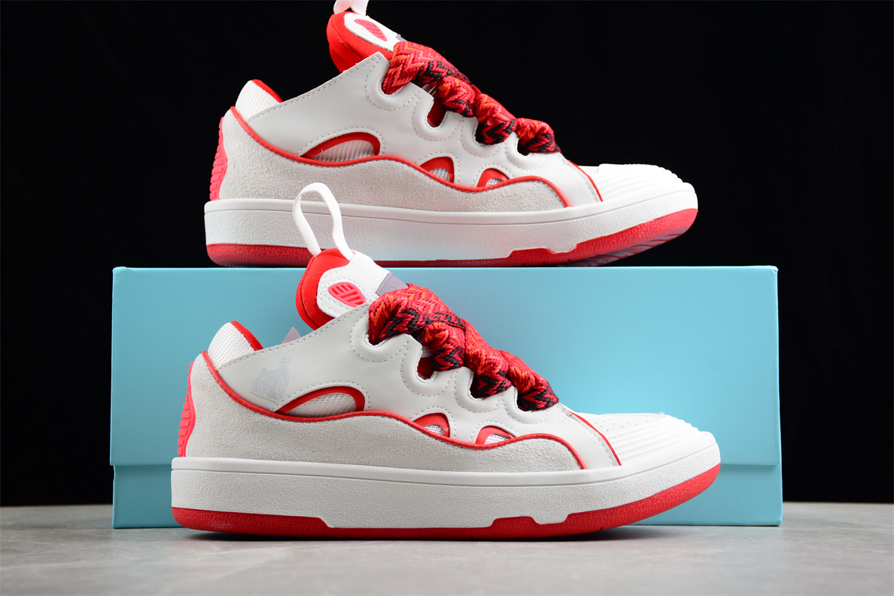 Lanvin Curb Sneaker Red/White