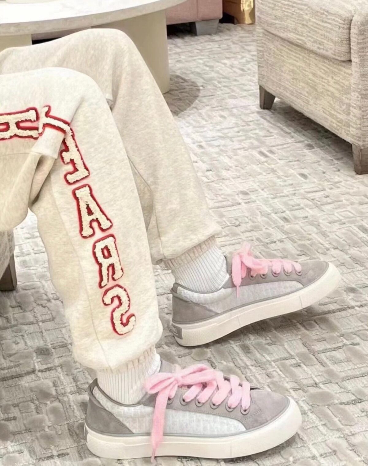 23ss Vertical Towel Embroidery Logo Pants