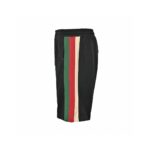 Three Colors Stripe Silicone Logo Short