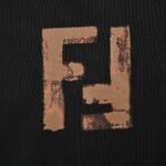 24ss Hand Drawing Gradual Change Color Double F Logo T-Shirt