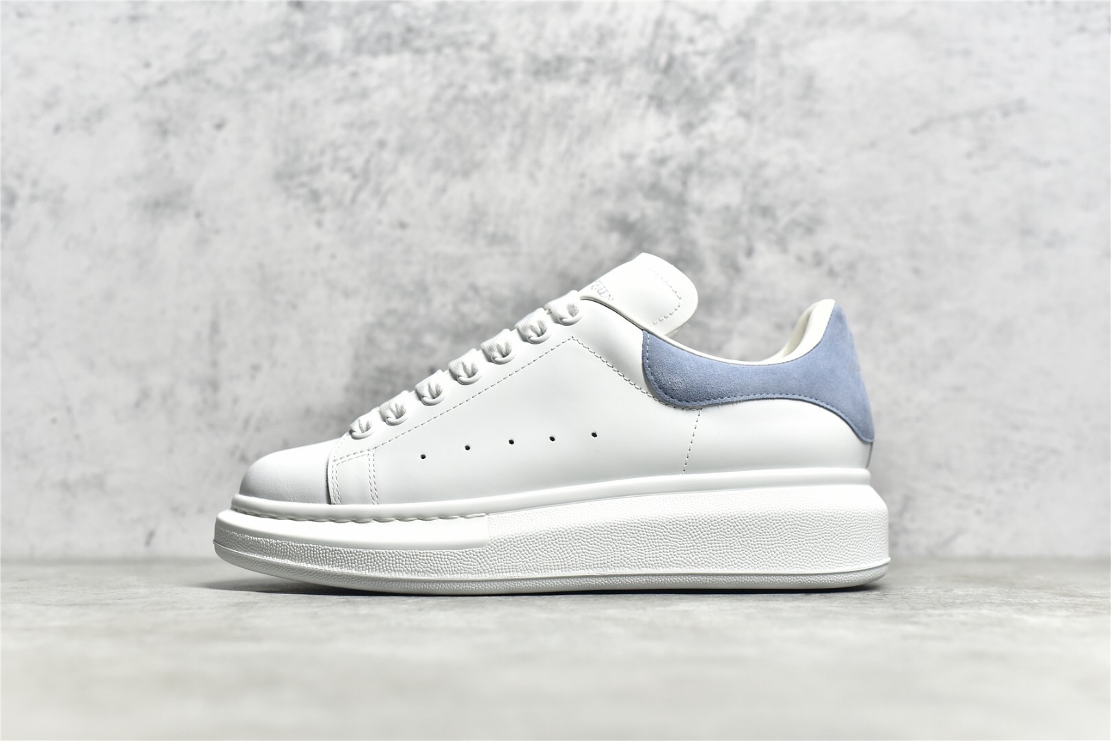 Alexander McQueen Oversized Sole Sneaker Lavender Suede Heel