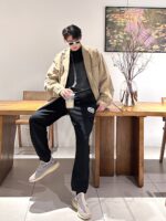 23FW Sliver Embroidery Logo Pants