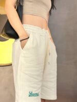 Embroidery Double G Signature Logo Cotton Short
