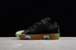 Lanvin Curb Black Gum Shoes Multicolor Color