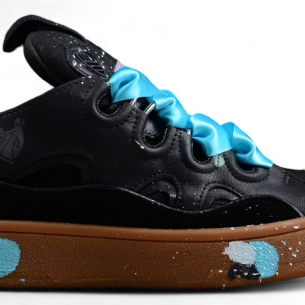 Lanvin Curb Black Gum Shoes Multicolor Color