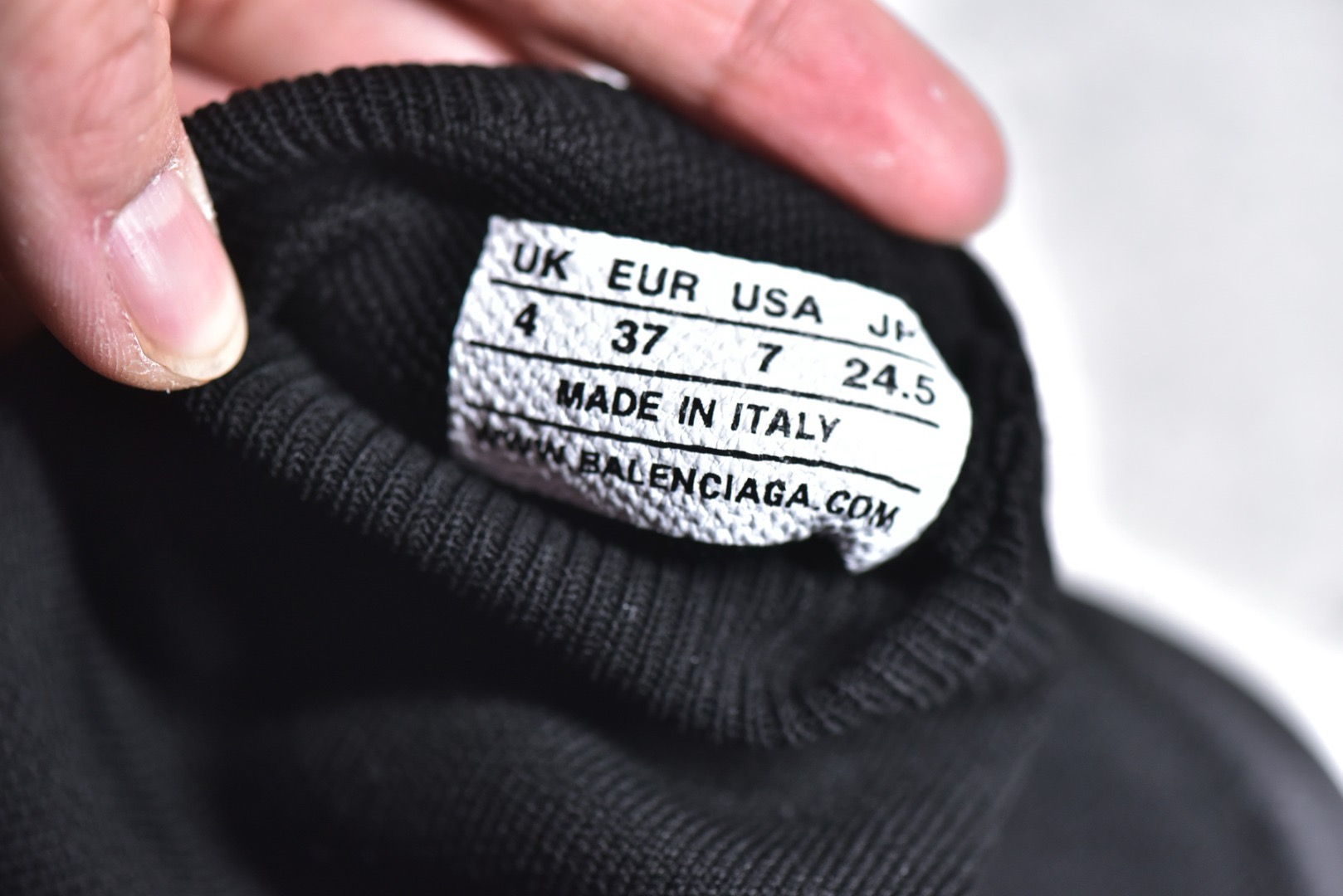 Balenciaga 3XL Sock Recycled Knit Sneaker In Black
