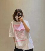 24ss Graffiti Tie-Dye Logo T-Shirt