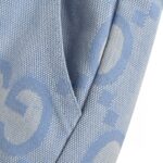 24ss Haze Blue Full Double G Logo Jacquard Weave Short