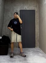 24ss Inside Out Wash Denim Short