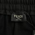 24ss Big Double F Logo Flocking Short