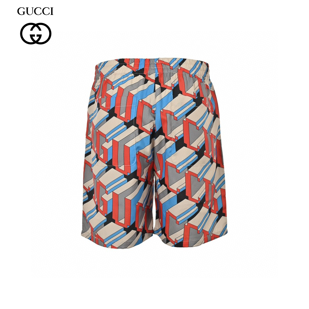 24ss Letter Pixel Logo Silk Blends Short