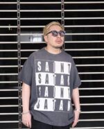SM Black and White Worn Out T-Shirt