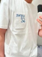 Joint Color Pocket 3D Embroidery Logo T-Shirt