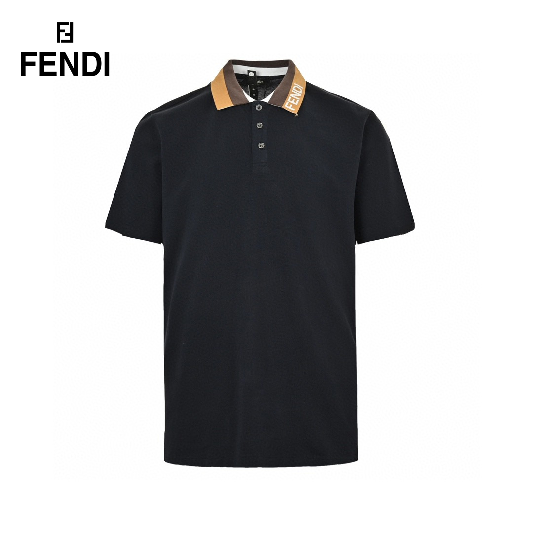 Neckline Braid Logo Polo T-Shirt