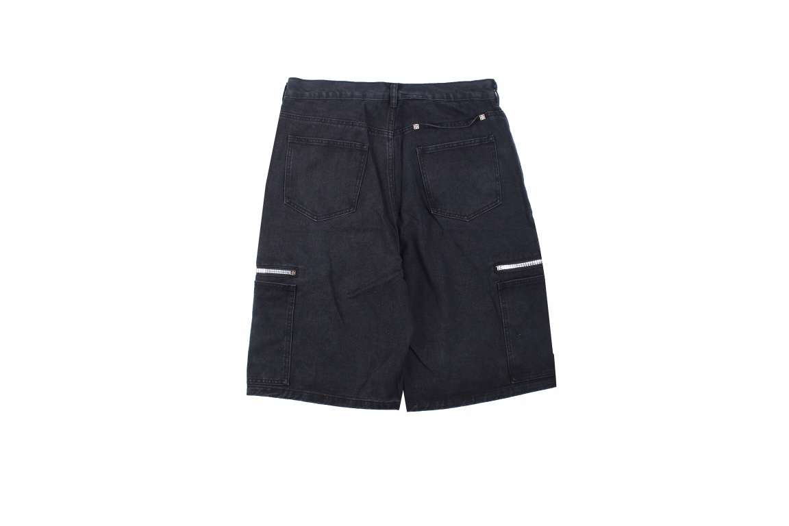 23SS Zipper Denim Short