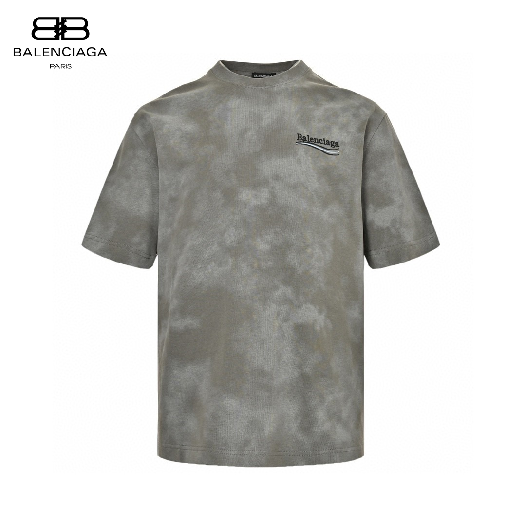 24ss Embroidery Coca Cola Logo Mud Dyeing T-Shirt