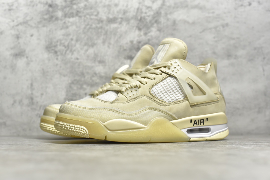 Off-White x Air Jordan 4 'Sail'
