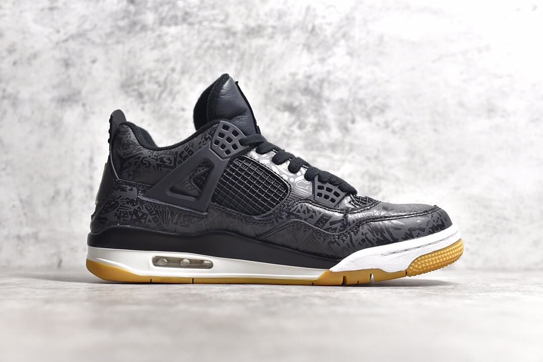Jordan 4 Retro Laser Black Gum