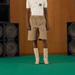 23ss Full Monogram Logo Jacquard Weave Short