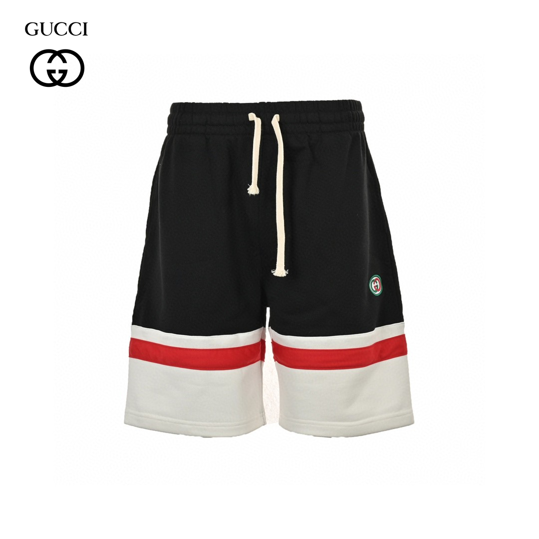 Joint Inlay Double G Embroidery Logo Short