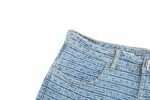 23SS 4G Full GG Logo Jacquard Weave Denim Short