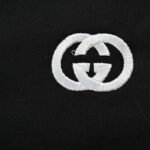 Embroidery Double G Signature Logo Cotton Short