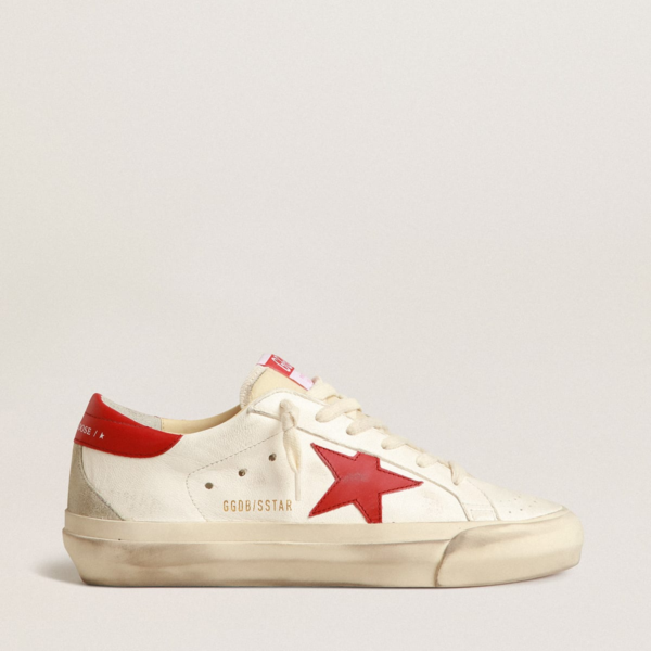Super-Star LTD in nappa with red star and heel tab