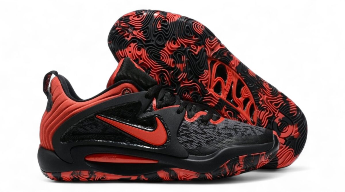 NIKE KD 15 x BLACK UNIVERSITY RED