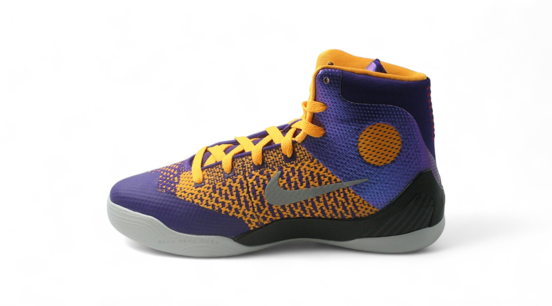 Nike Kobe 9 Lakers Purple and Yellow Basketball Shoes