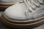 Dior Low-Top Leather Sneaker – Off-White with Beige Sole