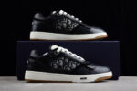 Dior B23 Oblique Low-Top Sneaker – Black with Gum Sole (Copy)