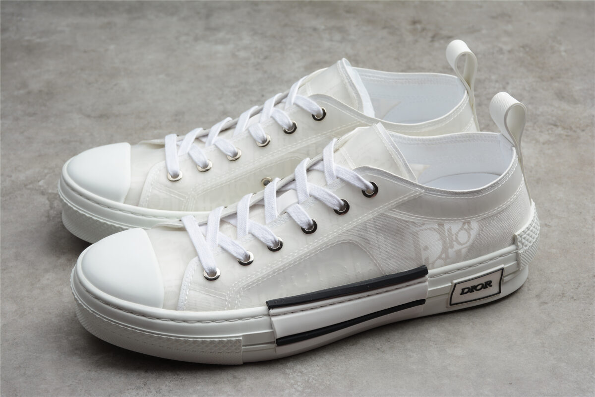 Dior B23 Oblique Low-Top Sneaker – Black with Gum Sole (Copy)