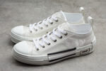 Dior B23 Oblique Low-Top Sneaker – Black with Gum Sole (Copy)