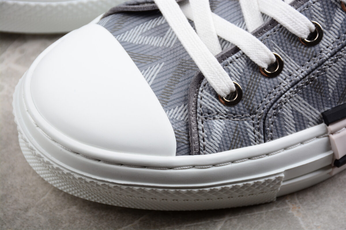 Dior B23 Low-Top Sneaker – Grey Oblique Pattern
