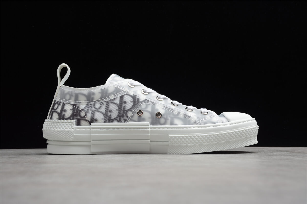 Dior B23 Low-Top Sneaker – Grey Oblique Transparent
