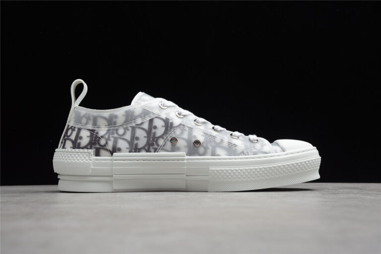 Dior B23 Low-Top Sneaker – Grey Oblique Transparent