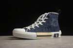 Dior B23 High-Top Sneaker – Blue Oblique Canvas