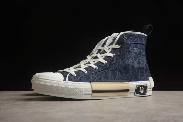 Dior B23 High-Top Sneaker – Blue Oblique Canvas