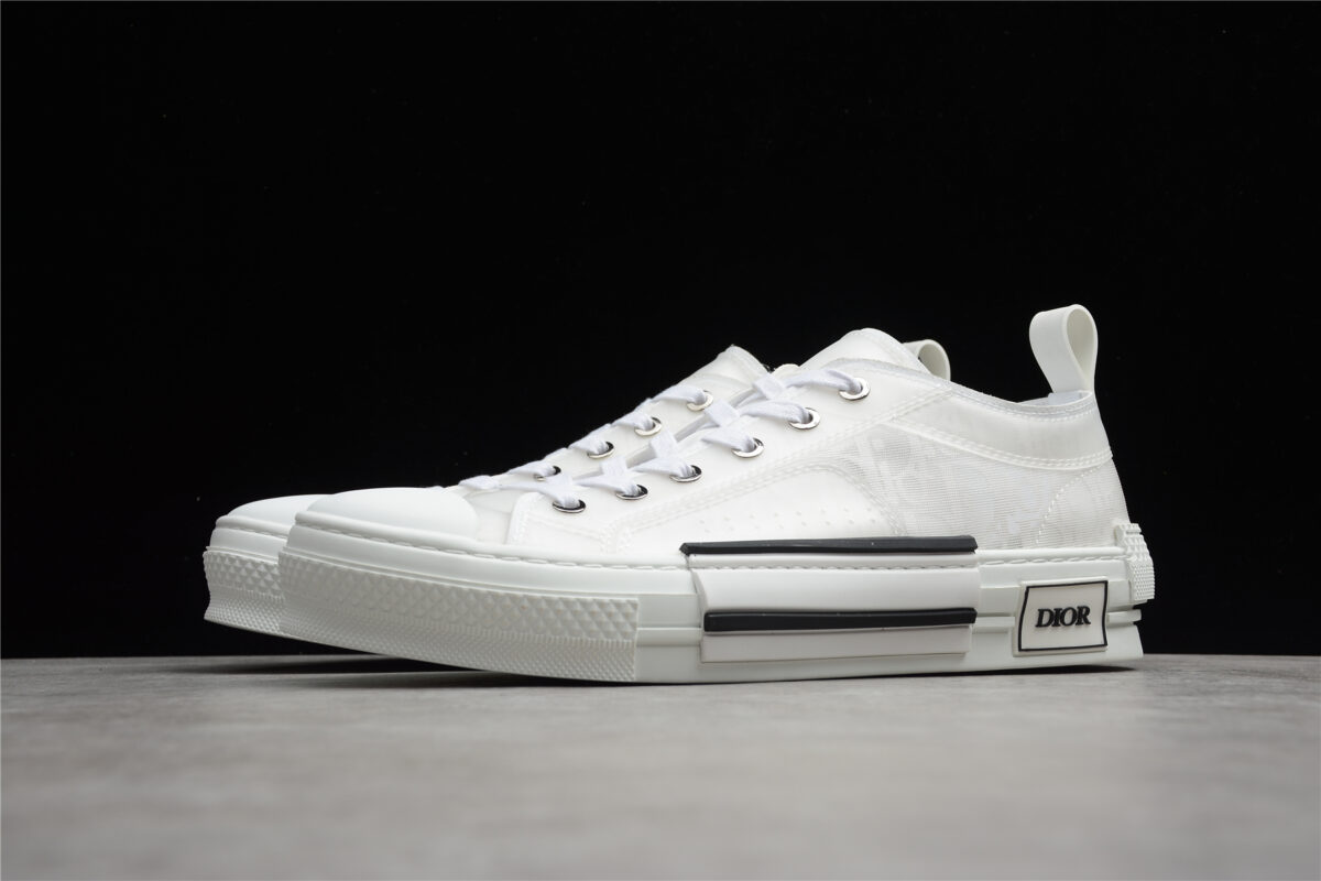 Dior B23 Oblique Low-Top Sneaker – Black with Gum Sole (Copy)