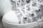 Dior B23 High-Top Sneaker – White Oblique with Skull Patch