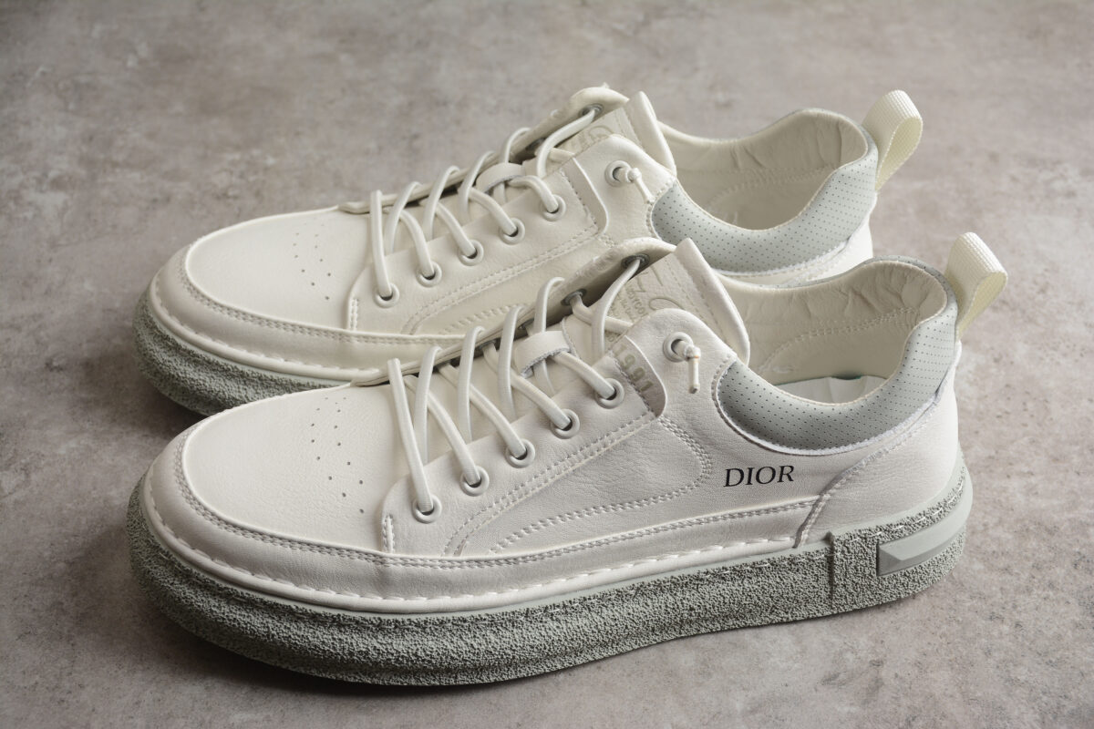Dior B30 Low-Top Sneaker – White Leather & Suede