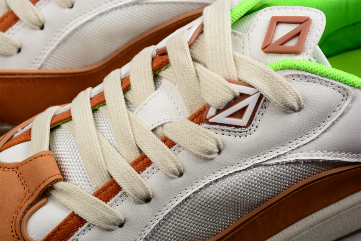 Dior B31 Low-Top Sneaker – Brown, White & Neon Green