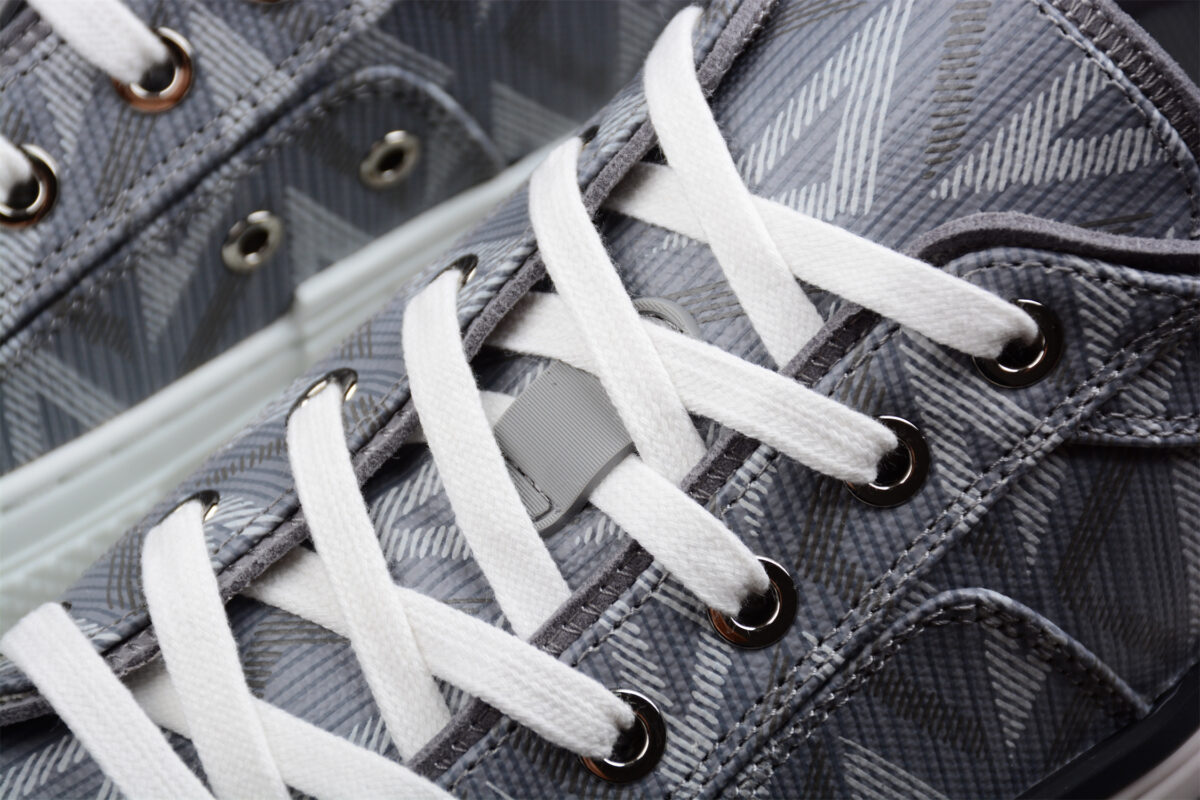 Dior B23 Low-Top Sneaker – Grey Oblique Pattern