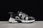 Dior B22 Sneaker – Black Mesh with White Graphic Detailing