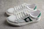 Dior Low-Top Sneaker with Green Panel & Embroidered Logo